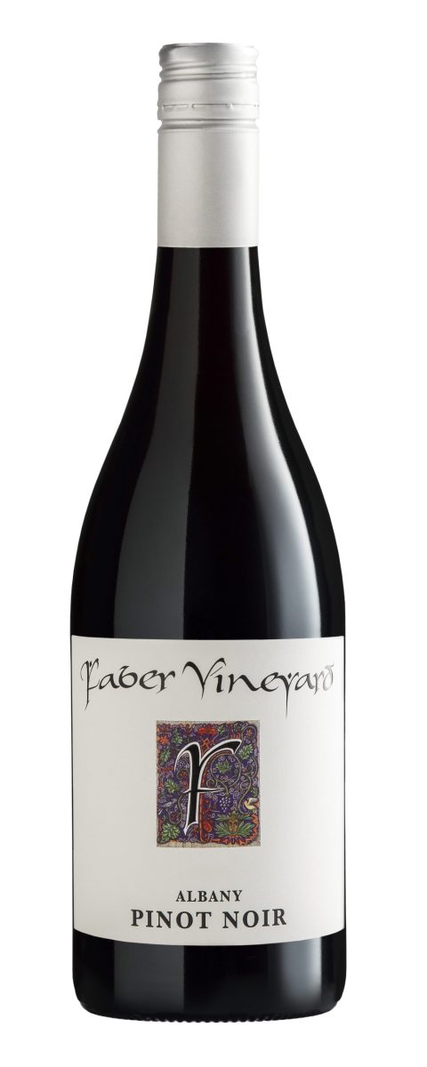 Bottle of Albany Pinot Noir from our Swan Valley winery