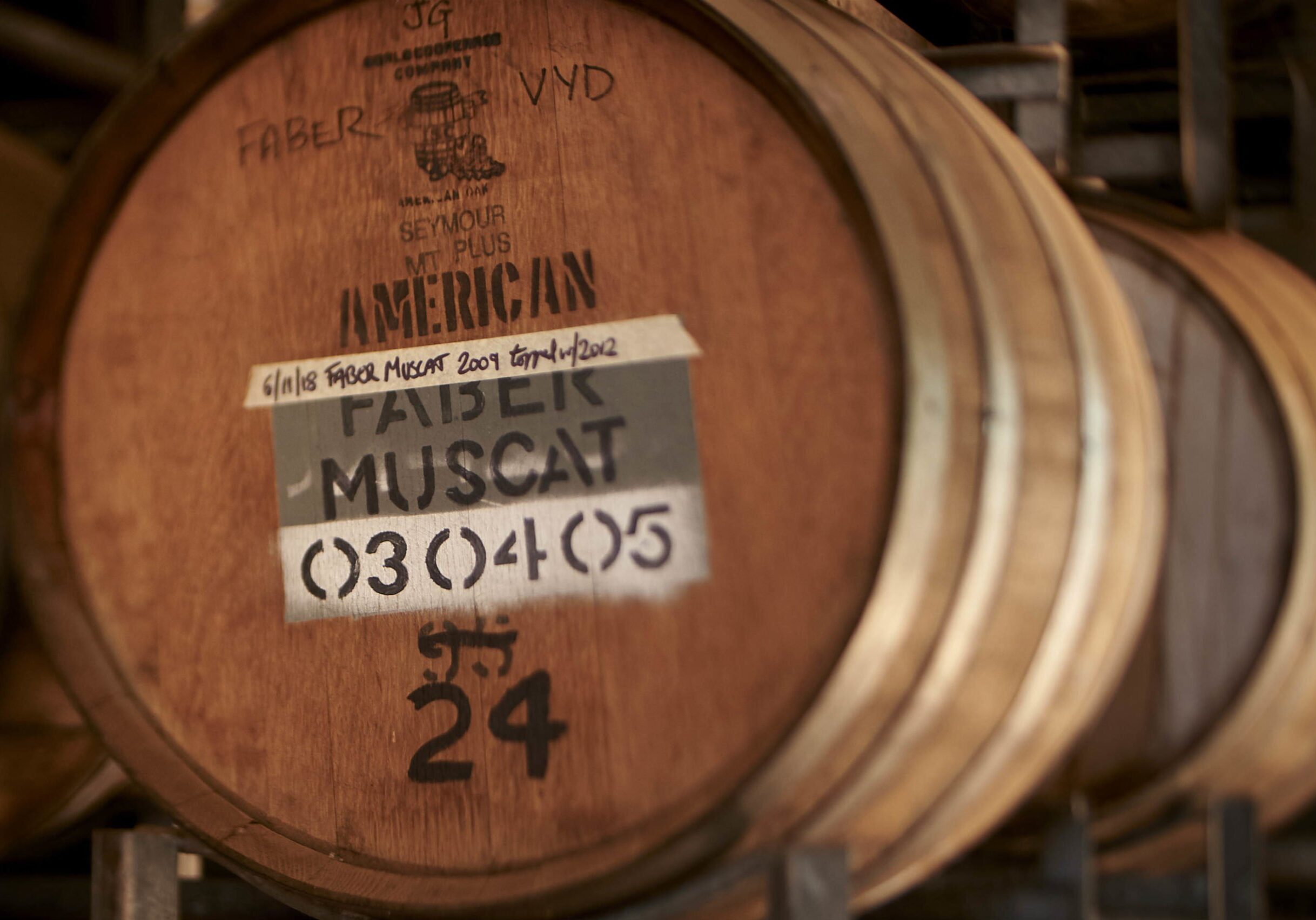 muscat barrel - 2009 American oak